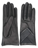 short V-hem gloves
