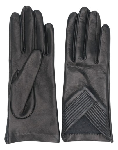 short V-hem gloves