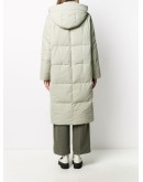 hooded padded mid coat