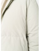 hooded padded mid coat
