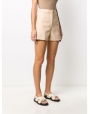 high-waist cotton shorts
