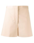 high-waist cotton shorts