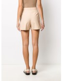 high-waist cotton shorts