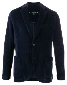 corduroy single-breasted blazer