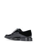patent leather lace-up shoes