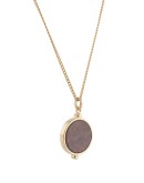 round stone pendant necklace