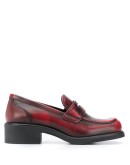 square toe bi-colour loafers