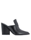 Gancini 100mm pointed leather mules