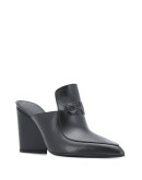Gancini 100mm pointed leather mules