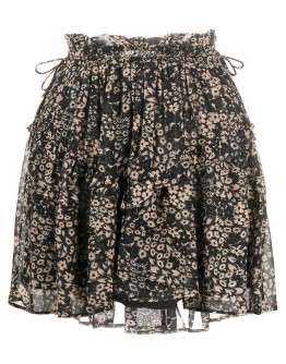 floral print mini skirt