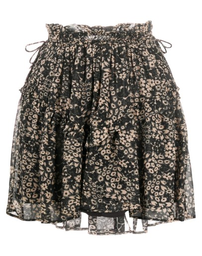 floral print mini skirt