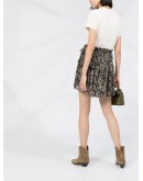floral print mini skirt