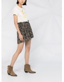 floral print mini skirt