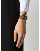 metallic Skull charm wrap bracelet