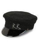 stitch logo baker boy hat