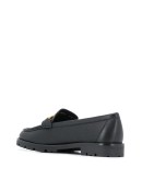 Gancini plaque loafers