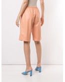 faux leather shorts