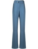 silky twill belted trousers