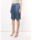 crinkle satin shorts