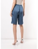 crinkle satin shorts