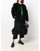 feather-trim coat