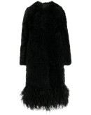 feather-trim coat