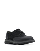 contrast panel derby shoes