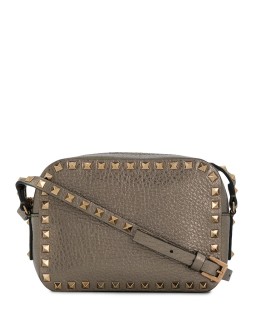 Rockstud leather crossbody bag
