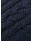 fingerless cable-knit gloves