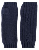fingerless cable-knit gloves