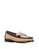 Gancini three-tone loafers