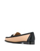 Gancini three-tone loafers