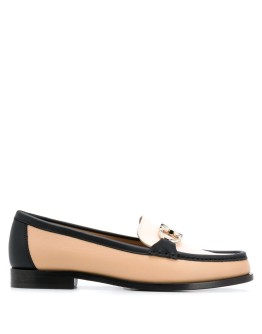 Gancini three-tone loafers