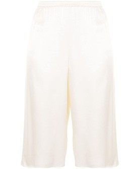 textured satin shorts