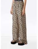 Monogram-print wide-leg trousers