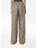 Monogram-print wide-leg trousers