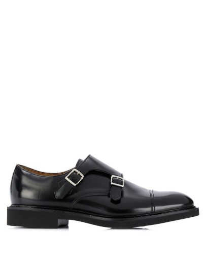tonal toecap monk shoes 