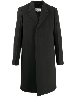 concealed fastening midi coat