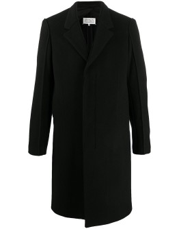 concealed fastening midi coat