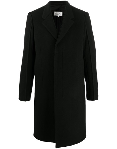 concealed fastening midi coat