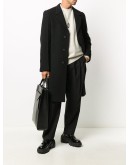 concealed fastening midi coat