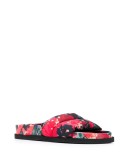 floral print sliders