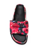 floral print sliders