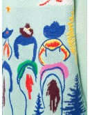 embroidered open-front cardigan