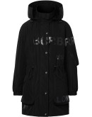 logo print raincoat
