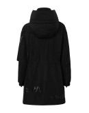 logo print raincoat