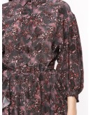 Gala ruffled abstract-print playsuit