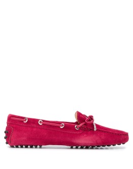 eyelet detail lace-up loafers
