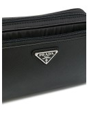 triangle logo plaque crossbody bag
