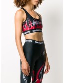 Burn Fast flame print sports bra